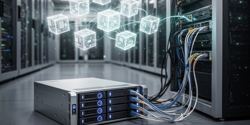Como um NAS com Hyper-V apoia máquinas virtuais?