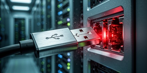 Quando USB não deve carregar dados críticos