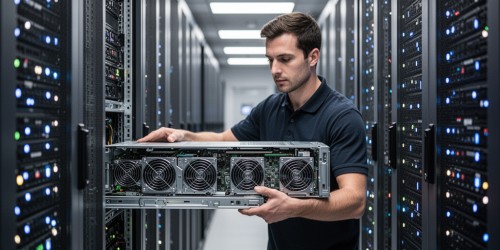 Por que servidores em rack facilitam a manutenção?